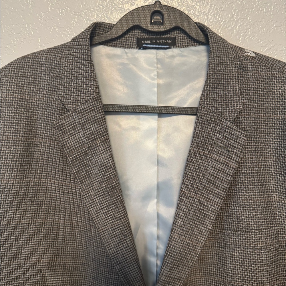 Tommy Hilfiger Men's Houndstooth Grey Blazer